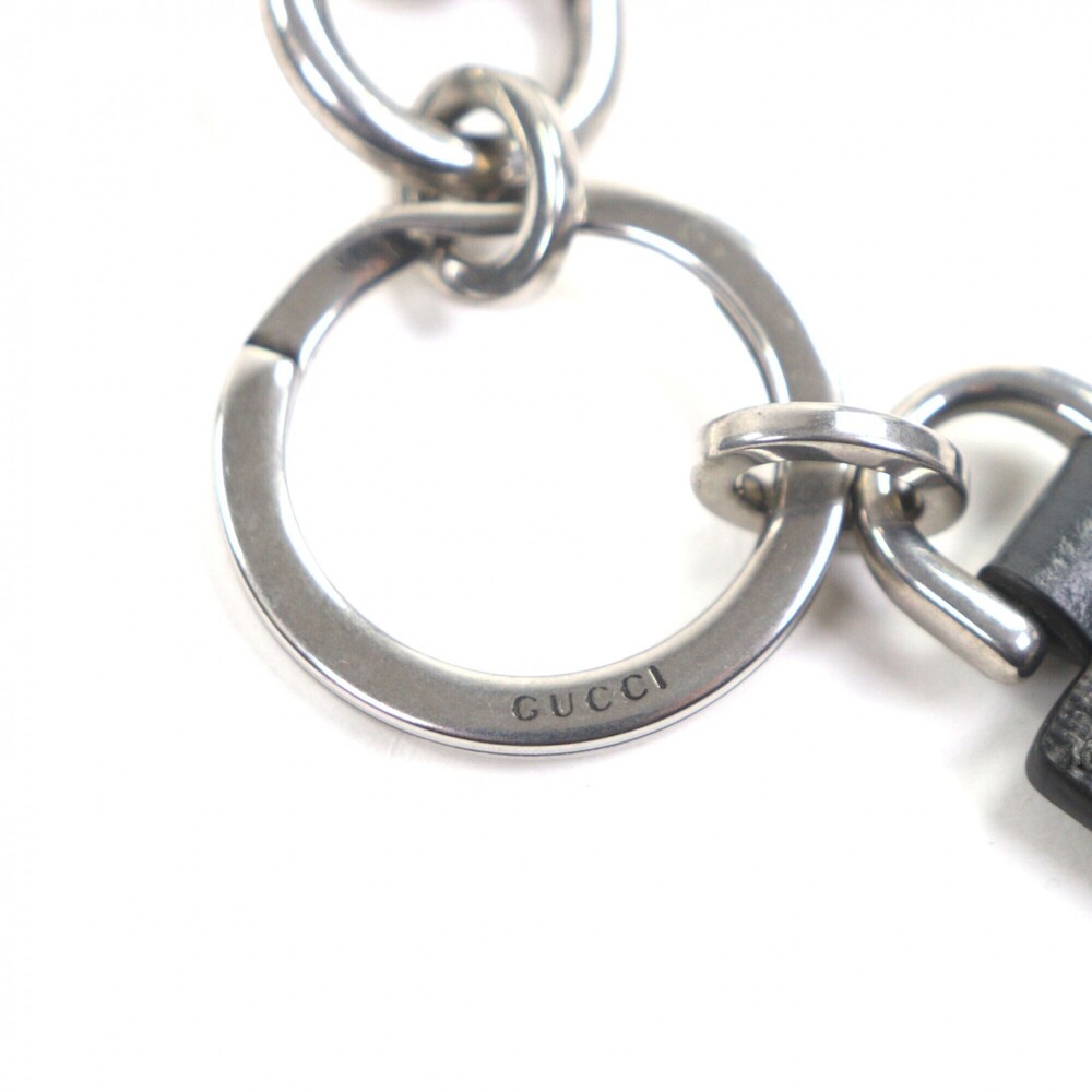 GUCCI 794061 GG Supreme Canvas Ophidia Hook Closure Keychain Key Holder Grey ... - Picture 5 of 7
